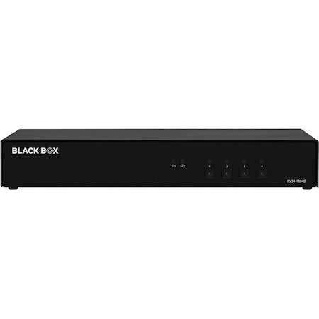 Black Box BLACK BOX NIAP4 SECURE KVM SWITCH, SINGLE HEAD, 4-PORT, DVI-I. IF OUTSIDE TAPE IS BROKEN KVS4-1004D