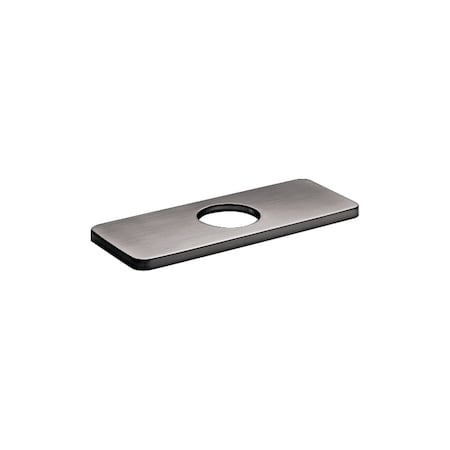 Hansgrohe E&S Accessories Base Plate for Modern Single-Hole Faucets, 6" in Brushed Black Chrome 04565340