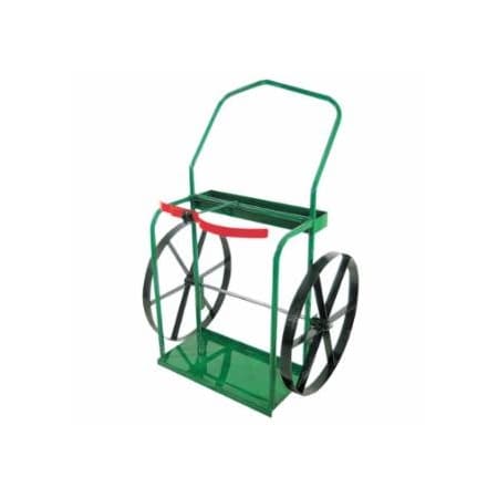 Anthony High-Rail Frame Dual-Cylinder Cart, 47 in H x 35 in W, 24 in Steel Wheels 021-24-24