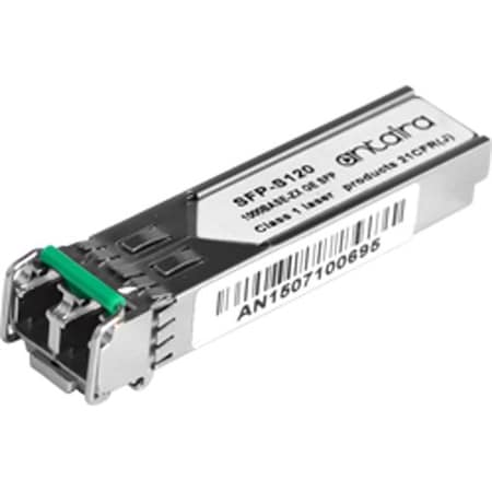Antaira 1 Gigabit SFP Transceiver, Single-Mode 120km / LC / 1550nm, -40-85C, with T SFP-S120-T-TAA