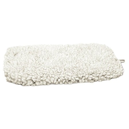 Slumber Pet Dog Mat, 17-3/4 in L, 11-3/4 in W, Acrylic/Polyester Sherpa Cover, Natural ZA427 17 55