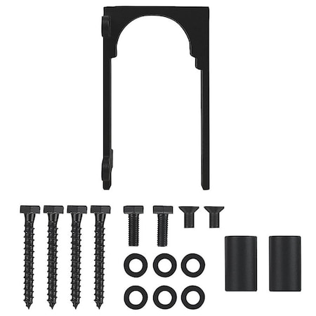 National Hardware Bypass Bracket Kit, Steel, Matte Black N700-115