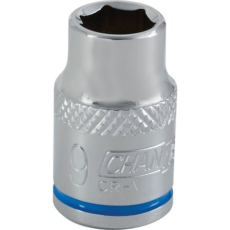 Channellock 3/8'' Drive 9 mm 6-Point Shallow Metric Socket 302703