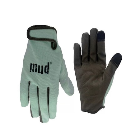 Mud Womens Small/Medium Synthetic Leather Mint Garden Glove MD51001MT-WSM