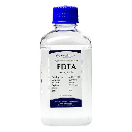 Growcells EDTA, 0.5M, pH 8.0, 1 x 2L MRGF-1203