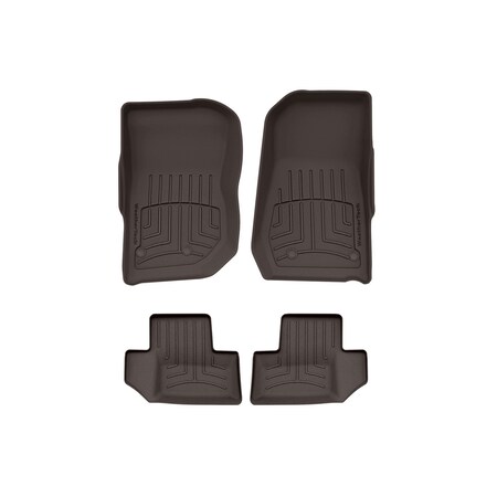 Weathertech Cocoa, Front and Rear FloorLiner HP 47573-1-3IM