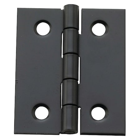 National Hardware Decorative Broad Hinge, 1-1/2 in H Door Leaf, 1/32 in Thick Door Leaf, Steel N211-020