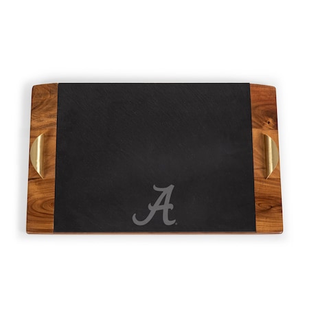 Picnic Time Family Of Brands NCAA Alabama Crimson Tide Covina Acacia and Slate Serving Tray 957-07-512-003-0