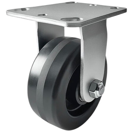 Hyw Products Heavy Duty Caster 5in Phenolic Wheel, Rigid 40-50R-A1-PH