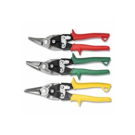 Crescent/Wiss Aviation Snip Set, M1R: Left, M2R: Right, M3R: Straight, Comfort Grip, 3PK 186-M123R