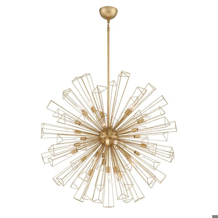 Eurofase Dendelio Comtemporary Incadescent Indoor Chandelier, 29-Light, Sphere, Dimmable, Gold 43864-024