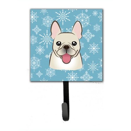 Carolines Treasures Snowflake French Bulldog Leash and Key Holder BB1672SH4