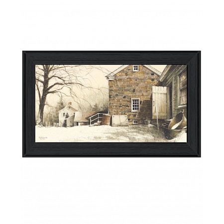 Homeroots Back Door Black Framed Print Wall Art 407407