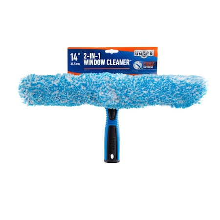Unger 14 in. Rubber Window Squeegee/Scrubber 981640