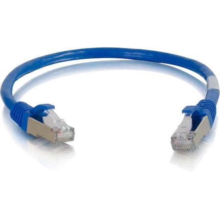 C2G 0.5FT/0.15M CAT6A SNAGLESS STP CABLE-BLU 973