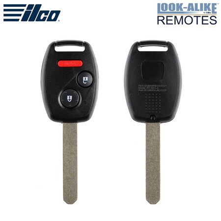 Kaba Ilco Honda 3-Button Remote Head Key RHK-HON-3B5