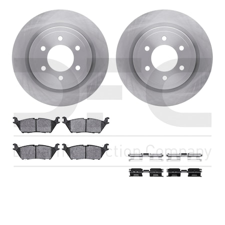 Dynamic Friction Co DFC Brake Rotor- Heavy Duty Brake Pad includes Hardware 6412-54335