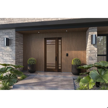 Doornmore G10502, 51.5" x 98" ( 36" Door + 12" Side) Right Hand, Mahogany SDL 5 Lite Exterior Door G10502-SW-3696-G10502-SL_1-1_RI