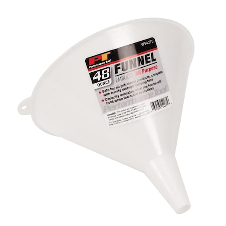 Performance Tool 48 Oz. Plastic Funnel, W54275 W54275