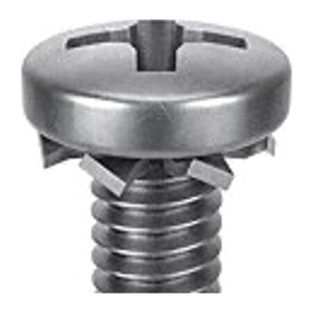 M3-0.50 x 8 mm Phillips Pan Machine Screw, Passivated 18-8 Stainless Steel, 25 PK