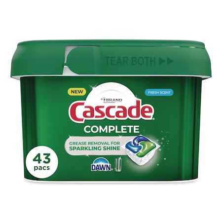 Cascade ActionPacs, Fresh Scent, 22.5 oz Tub, PK43 98208PK