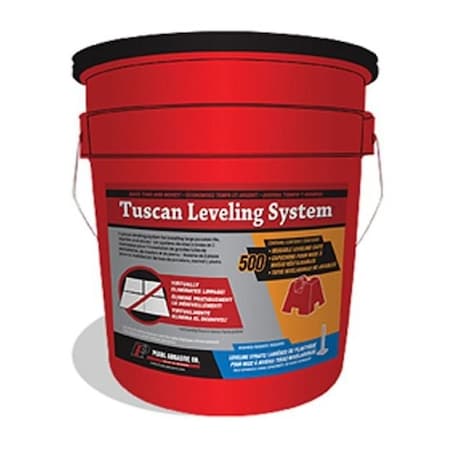Pearl Tuscan Leveling System Bucket of 500 Caps TLSCAP500