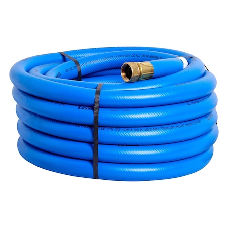 Underhill 1 in ID x 50 ft L Water Hose, TPE Tube, Blue H10-050B