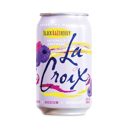 Lacroix Sparkling Water, Black Razzberry, 12 oz Can, 24PK NAV40112