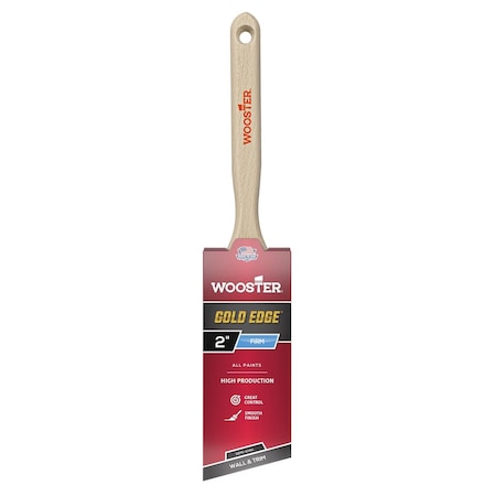 Wooster Gold Edge 2 in. Firm Semi-Oval Angle Paint Brush 5236-2