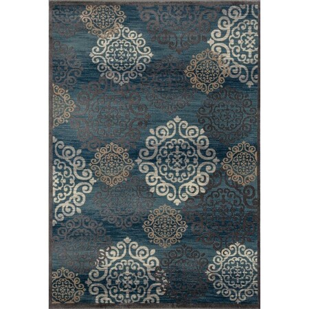 Art Carpet 8 x 10 ft. Novi Collection Day Dreaming Woven Area Rug, Blue 21674
