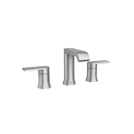 Moen Two-Handle Bathroom Sink Faucet Genta Brushed Nickel 8in Brushed Nickel 84763SRN