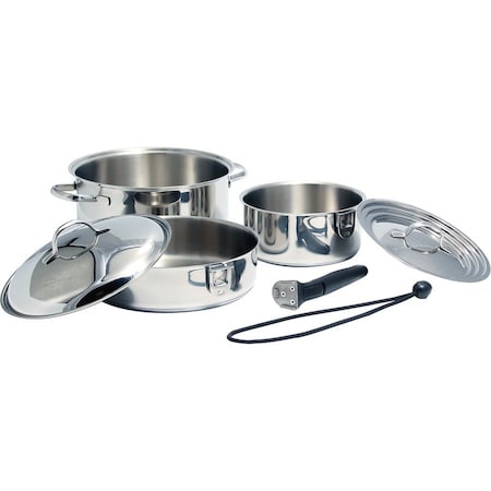 Camco SS COOKWARE, 7 PC NESTING SET 43920