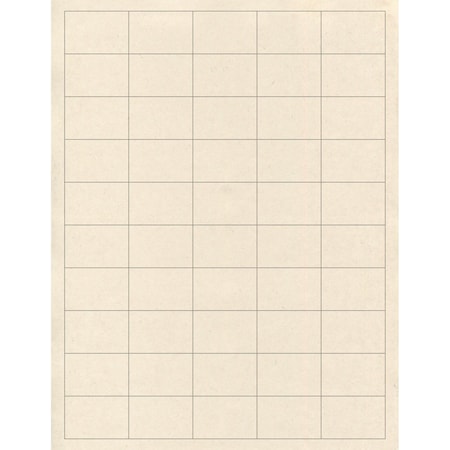 Elevate Packaging 1.5 x 1 in. Compostable Barcode Labels, Blank Layflat Sheets, Sugarcane, 25PK LC1713