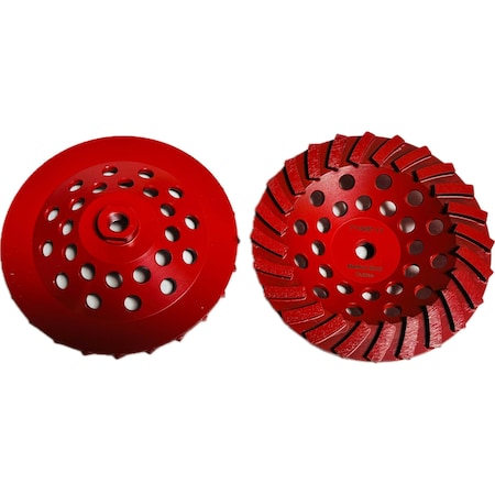 Vantage Product Turbo Segmented Cupwheel, Concrete Cutting, 7'', Medium STW712A1HT-M
