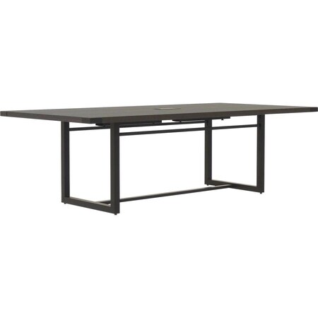 Mirella Conference Table, Steel Frame, Black MRCS8STO