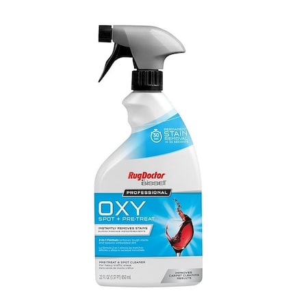 Rugdoctor Professional Series 5158 Oxy Spot and Pre-Treat, 22 oz Bottle, Liquid, Medicinal, Clear 05158
