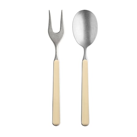 Mepra Fantasia Pewter Serving Set - 2 Pieces - Sesame 10D622110P