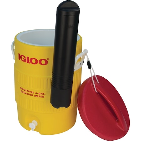 Igloo 5 Gal. Yellow Industrial Water Jug with Cup Dispenser 11863