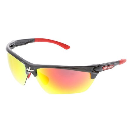 Mcr Safety Dominator (DM3), Safety Glasses, Duramass Hard Coat, Polycarbonate Lens, Gun Metal Frame, 1 PR DM131R
