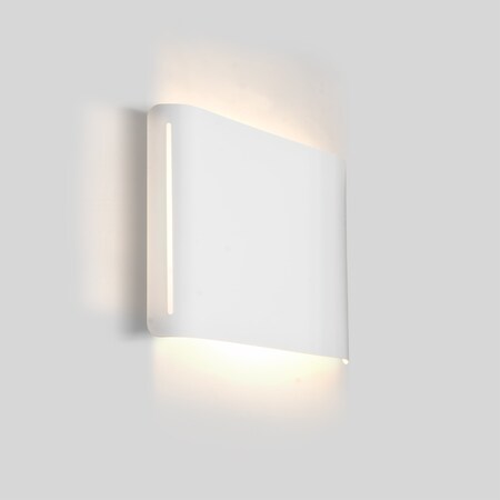 Besa Lighting Besa Ponta Sconce, White Finish, 1x20W LED PONTA-LED-WH