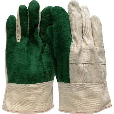 Boss 3-Ply Hot Mill Nap-Out Green Palm W Band Top Cuff Straight Thumb 16194