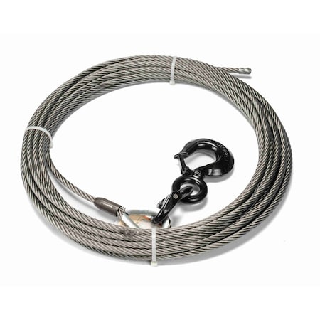 Warn Winch Cable 26600 Pound Capacity; 1/2 In Diameter x 75 Foot Length; EIPS Wire Rope; Without Hook on 77534