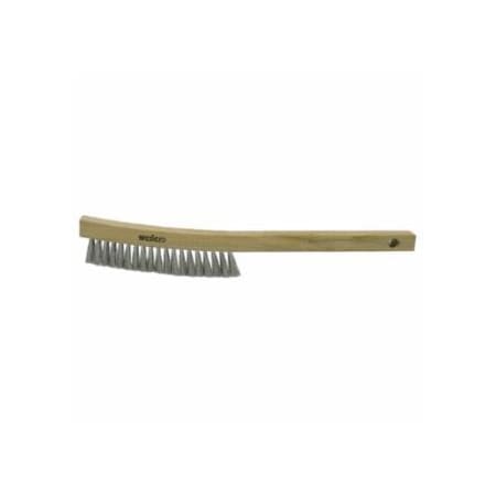 Weiler Plater's Brushes, 4 X 16 Rows, Steel Wire Wire, Wood Handle, 12PK 804-44117