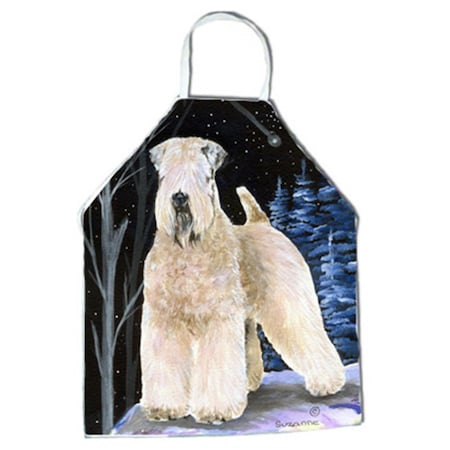 Carolines Treasures Starry Night Wheaten Terrier Soft Coated Apron - 27 x 31 in. SS8364APRON