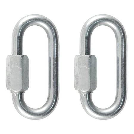 Curt Quick Link, 5/16 in Trade, 1760 lb Working Load, Steel, Clear Zinc 82903