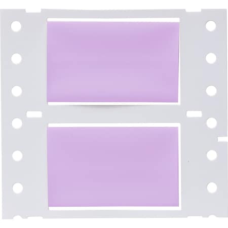 Brady PermaSleeve HX Heat Shrink Double Sided Wire Marking Sleeves, 0.75 in. x 2 in. W, Violet, Roll of 2500 2HX-750-2-VT-J