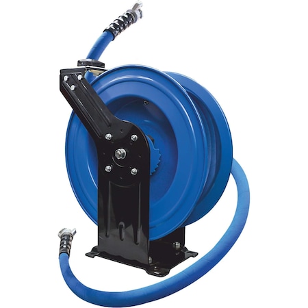 Blubird BluBird Rubber Jackhammer Air Hose Reel Dual Arm Assembly 3/4" x 50' BBJHRDA3450