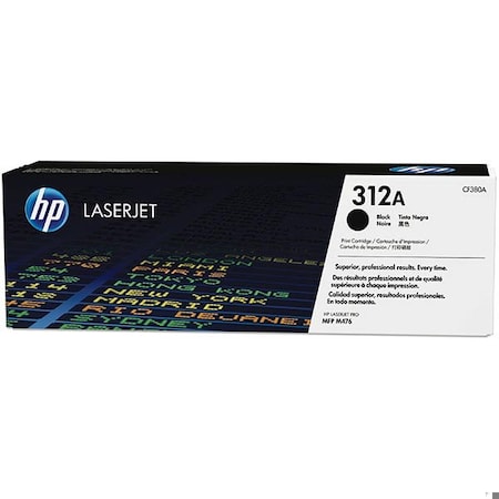 Hp 312A Black Original LaserJet Toner Cartridge, 2,280 Yield CF380A