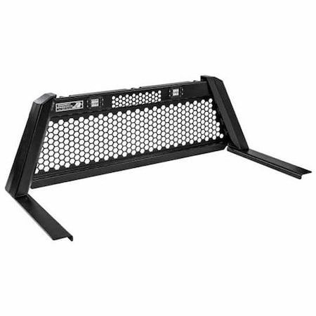 Repl. For Ford F 450 Super Duty Year 2007 Size 4 Guardian Smooth Black Aluminum Cab Rack W/ Ho