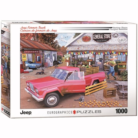 Eurographics Jeep Farmer Truck Puzzles Multicolored 1000 pc 6000-5703